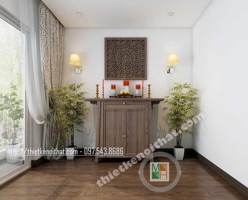 Bàn Thờ Tổ Tiên gỗ tự nhiên - Mẫu 03